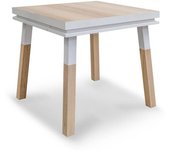 MON PETIT MEUBLE FRANCAIS Escritorio cadruado de madera de fresno maciza con 1 cajón, 90 cm