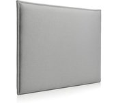 Morfeo Cabecero de madera tapizado arena 115x120 cm. Para cama de 105 cm