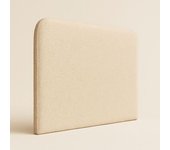 Morfeo Cabecero de madera tapizado beige 115x120 cm. Para cama de 105 cm