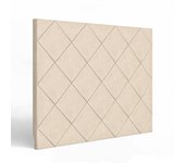Morfeo Cabecero de madera tapizado beige 115x120 cm. Para cama de 105 cm