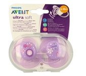 Chupete UltraSoft SCF227/22 6-18 meses 2 unidades (Violeta) - Philips Avent