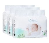 Pack Pañales Pure bambú natural talla 2/S 3-8 kg 3 unidades de 36 pañales - Eco Boom