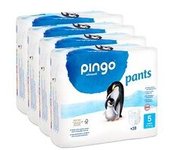 Pack ahorro Pañales-braguitas ecológicos pingo talla 5 4 unidades - Pingo