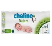 3 x Pañales talla 1 (1-3 kg) 28 unidades - Chelino Nature