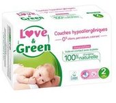 Pañales hipoalergénicos T2 36 unidades - Love & Green