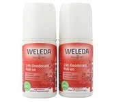 10 x Duplo desodorante roll-on granada 24h 2 unidades de 50ml (Granada) - Weleda