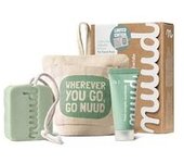 Travel pack: desodorante natural + jabón sólido + 1 neceser 20ml + 80g + 1 unidad - Nuud
