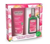 Pack Navidad Rosa Mosqueta Aceite Corporal + Crema de Ducha 200 ml + 100 ml - Weleda