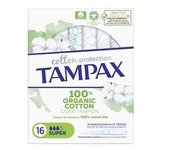 3 x Tampax Organic Super 16 unidades - Tampax