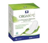 10 x Compresas noche c/alas (Bolsa Ind) 100% Algodón Orgánico 10 unidades - Organyc