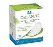 10 x Compresas Dia c/alas (Bolsa Ind) 100% Algodón Orgánico 10 Unidades Organyc