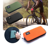 ROCKBROS 0.15L Bolsa de teléfono portátil para ciclismo Mini Ligera con cremallera suave Monedero Cartera de almacenamie