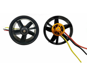 QX-Motor 64mm 5 Aspas Unidad EDF Con Motor Brushless QF2611 4500KV 3S para Avión RC Jet
