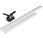 Pista de inglete en T de aluminio Drillpro 600/800/1000/1220mm con escala/parada de pista de inglete para trabajos de ca