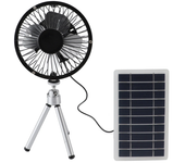 Extractor de ventilador de energía solar con panel fotovoltaico monocristalino compacto portátil, impermeable y con sali