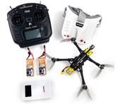 Drone de carreras plegable de largo alcance DarwinFPV FoldApe4 de 4 pulgadas RTF con controlador de radio RadioMaster TX