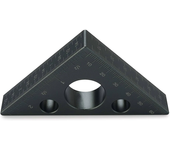 ETOPOO Regla angular de triángulo de carpintería de madera de aleación de aluminio de precisión de 90 y 45 grados para c