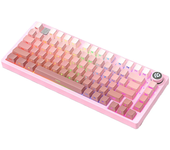Teclado mecánico con cable LEOBOG Hi75 de aleación de aluminio con perilla multimedia,estructura de junta,intercambiable