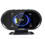 Escáner de diagnóstico de coche KONNWEI KW206 HUD OBD2, medidor de computadora a bordo, lector de códigos de motor DTC,