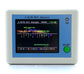 Escáner de señal WIFI con pantalla a color TFT de 2.4 pulgadas Analizador de uso de señal WIFI 2.4G / 5G Asistente de ge