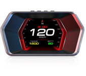 Pantalla de visualización frontal para coche con sistema dual OBD2 GPS, ordenador de a bordo, velocímetro digital y alar