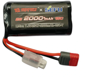 Batería de iones de litio recargable 18650 y 7.4V de 2000mAh MJX Hyper Go 2S de caracol enojado original para los coches