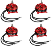 4PCS Racerstar BR2304 1850KV Motor Brushless de 2-3S para Modeloo de Avión RC