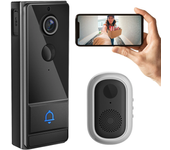 M19 Tuya Timbre de Video Inteligente 1080P HD Cámara de Puerta Inalámbrica WiFi 120° Gran Angular Visión Nocturna Audio