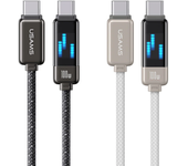 USAMS SJ744 100W Tipo C a Tipo C Cable de Display Meteor Light Carga Rápida Transmisión de Datos Núcleo de Cobre Estañad