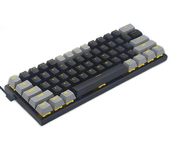 E-YOOSO Z-11 Teclado de Juego Mecánico con Cable de 61 Teclas, Cambiables en Caliente, Tipo-C, Distribución del Cable De