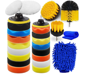 Set de herramientas de cuidado automotriz de 25 piezas Electric Drill Brushes Car Wheel Tire y Gap Cleaning Drill Polish