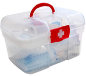 Caja de almacenamiento de herramientas y medicamentos de emergencia para el hogar, organizador de almacenamiento de salu