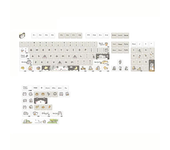 Juego de teclas 131/132/141 Ratón Yo PBT XDA/Cherry Perfil Sublimación personalizada Teclas para teclados mecánicos 68/7
