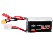 Batería Lipo URUAV 11.1V 550mAh 70C 3S con conector JST/XT30 para drone de carreras FPV BETAFPV Pavo20 Pro