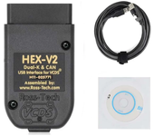 Herramienta de escáner VCDS 24.7 Cable OBD2 Diagnóstico Multilenguaje HEX V2 Wesheu VCDS COM para VAG para Audi/Skoda/Vo