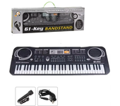 Teclado electrónico portátil de piano de 61 teclas con micrófono,juguetes educativos,instrumento musical,regalo para niñ