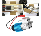 1PC Caja de engranajes de transferencia de metal con motor 370 para coche RC WPL B-16 B-24 B-36 C24 JJRC Q60 Q61 4WD 6WD