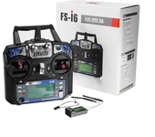 Radio transmisor RC FlySky FS-i6 2.4G 6CH AFHDS con receptor FS-iA6B para drones RC FPV, vehículos de ingeniería, barcos