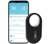 Sensor de temperatura y humedad colgante Tuya Zigbee,termómetro inteligente y desmontable,control por voz con Alexa y Go