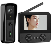 Timbre inteligente electrónico inalámbrico de video con visión nocturna infrarroja M16 ojo de gato intercomunicador domé