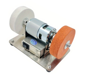 Ruedas de afilado dobles mini amoladora de banco eléctrica de acero aleado 110V-240V 100W Control de siete velocidades E