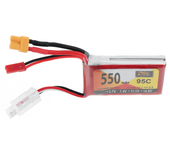 Batería LiPo ZOP POWER 7.4V 550mAh 95C 2S con enchufe XT30 para drone RC