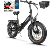 [EU DIRECT] SAMEBIKE LOTDM200-II Bicicleta eléctrica plegable con bolsa de rack 48V 13Ah motor de 750W 20 pulgadas 80KM