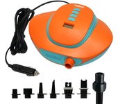 [EU Direct] Bomba de aire eléctrica portátil FunWater SUPSurfBoard, tipo más ligero 16PSI 12V DC conector para coche, ta