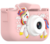 Cámara de juguete X10S Unicornio Digital 4000W con pantalla IPS de 2.0 pulgadas para niños, regalo de cumpleaños