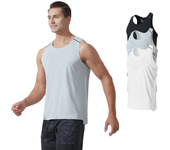 Camiseta sin mangas TENGOO Sports Fitness Quick Dry Fashion transpirable y elegante para hombres Tops de entrenamiento p