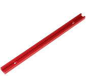 Carril de guía en T T-track de aleación de aluminio rojo de 300-800 mm con ranura en T para fijar tornillos T para mesa