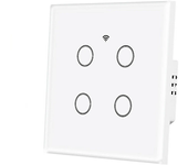 Interruptor de luz inteligente WiFi Tuya de MoesHouse 1-4 Gang Touch Glass Panel Función de temporización Control remoto