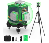 CIGMAN CM-701T Nivel láser 3x360° 100ft haz verde autonivelante control remoto batería recargable con trípode de 1.5m cl