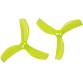 2 pares / 6 pares GEMFAN 2820 de 2.8 pulgadas hélice de PC de 3 palas 1.5 mm 3 agujeros para dron de carreras RC FPV com
